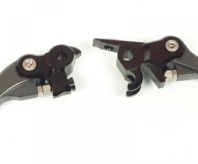 Paire de levier articulés coloris titane pour moto KTM 200 EXC 2009 à 2013 neuf