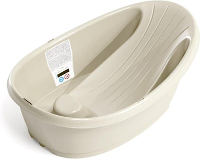 TIM® Baby Badje Met Standaard - Babybadje - Inklapbaar Bad - Bad Baby - Zitbad - Opvouwbaar Bad Kinderen - Baby badje - Bath Bucket - Opvouwbaar bad baby – Babybadset – Wit - 28cm x 64cm x 25cm