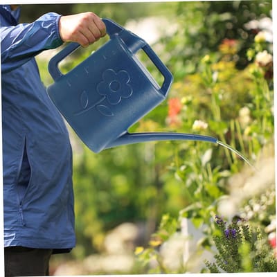 Gieter 4L Plant Gieter Plastic Gieter Lange Uitloop Gieter Met Handgrepen voor Tuin Plant Bloem Groente Donkerblauwe Gieter Outdoor