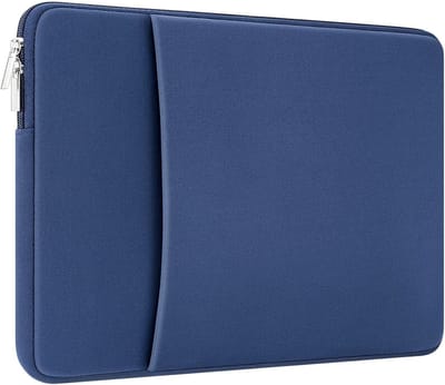 16 inch Laptop Sleeve voor MacBook en Chromebooks - Beschermende Tas met Stijl, Geschikt voor 2019-2024, Navy Blauw