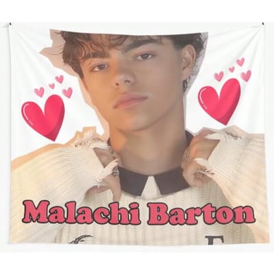 Malachi Barton Esthetische Collage Fan Art Wandkleed Muurvlag Ophangdecoratie Voor Studentenkamer Huurwoning Kamer Achtergronddecoratie 150cmX200cm