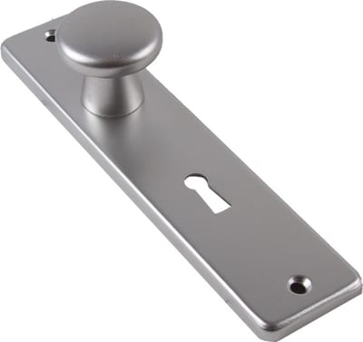 Ami Knopkortschild - diameter knop 40mm - 180x41x6,5mm - SLG 56 - aluminium F-2