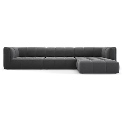 Hoekbank Francesca velvet rechts 5-zits | Milo Casa