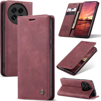 CaseMe Hoesje - Geschikt voor OnePlus 13 Hoesje - CaseMe 013 Book Case - Bordeaux