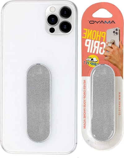 Smartphone vingerhouder - Mobiele telefoon grip voor betere controle, standaard handgreep en ringhouder - iSeries - zilver
