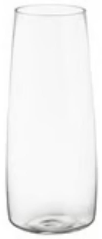 Grote vaas met gravering van tekst of logo - hoogte 45 cm - Prijs € 67,50