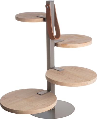 Gusta Serveertoren - Etagere - 4 laags - 16 x 36 cm