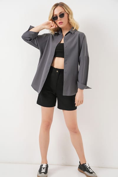 Oversized Poplin 2-Pack Shirt
