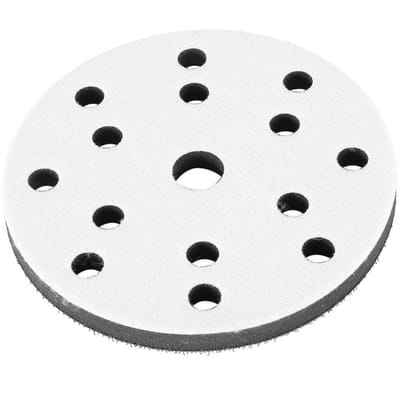 Dailygoods - Soft Buffer Sponge Interface Kussen Pad - Slijpkussen 150 mm - Zacht en efficiënt - 17 gaten - Geschikt voor diverse oppervlakken - Inclu...