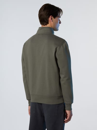 North Sails Sweatshirt Volledige ritssluiting met logopatch