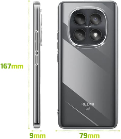 Bigben Connected, Hoesje geschikt voor Xiaomi Redmi Note 15 4G/5G - Anti-Shock Flexibel TPU Anti-Vergeling, Transparant
