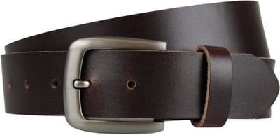 Fana Belts Heren Riem Donkerbruin - Taillemaat 120 - Buffelleer -  Stevig Leer - Brede Riem - Jeans riem - Lange riemen