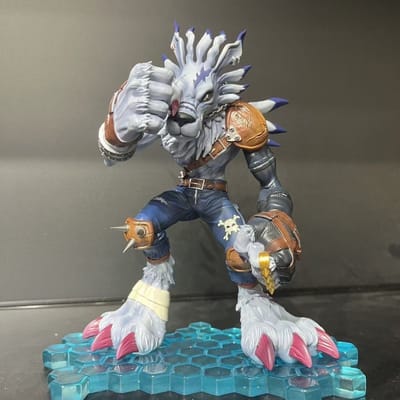 9cm/3.54inch Anime Digimon Adventure Figuur Metal Garurumon Actiefiguren Pvc Beeld Collectie Model Speelgoed Cadeaus NO BOX gray