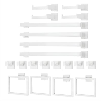 Handdoekstangset - Handdoekrek - Handdoekhouder - Badkameraccessoires - Voor Wandmontage in Badkamer - Zilver