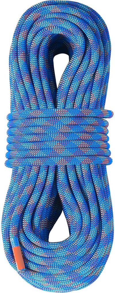 Dynamisch klimtouw, 10,2 mm 50 m/164 ft, blauw outdoor klimtouw, 25 kN breeksterkte, rekbare vezel met stalen haken. Ideaal voor ontsnapping, brandbestrijding, abseilen.