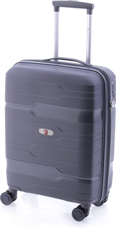 Gladiator Boxing Handbagage Koffer 55 cm - 36/40 liter - Expandable - TSA slot - Metallic Grey