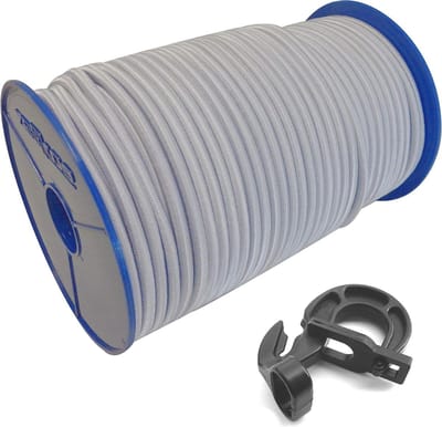 Expander touw set - Rubberen koord - Zaken vastzetten - Met haken - 10 meter - Wit