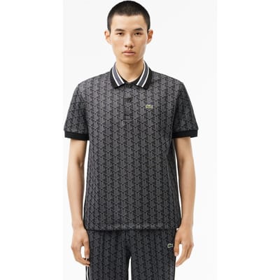 Lacoste Short Sleeve Polo Black/graphite Größe: XS | Poloshirts Outlet | Herren | Schwarz