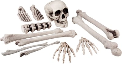 Boland - Set 12 schedel & beenderen (L) - Piraten;Horror - Piraten- Horror