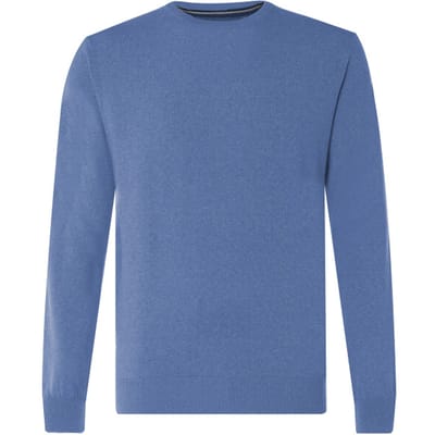 The BLUEPRINT Premium Heren Trui Ronde Hals Blauw
