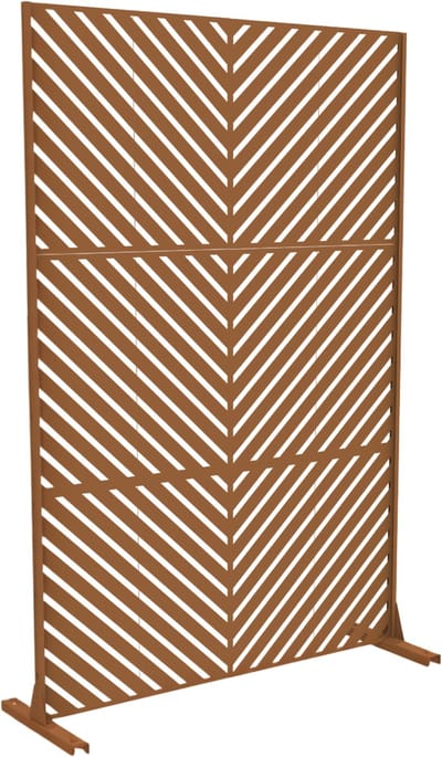 Tuinscherm Kekan 180x120x40 cm bruin casa.pro