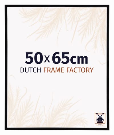 Fotolijst 50x65 cm - Kunststof - Zwart Hoogglans - Angers