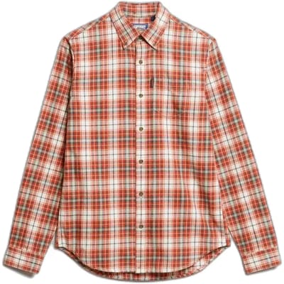 Superdry - Vintage geruit overhemd van biologisch katoen - Heren - Lange mouwen shirts