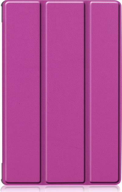 Hoesje - Geschikt voor Lenovo Tab M10 FHD Plus (2e / 2nd Generatie) - Dun & Stevig - Trifold Bookcase - Hard Cover - Hardcover Book Case - Tablet Hoes - Paars