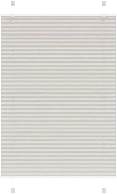 Plisségordijn - Raambekleding - Privacy creëren - Verstelbare bescherming - 100 x 150 cm - Lichtgrijs