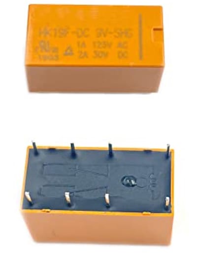 10 Stuks PCB Mount Power Relay Coil DPDT 5V Micro Relay