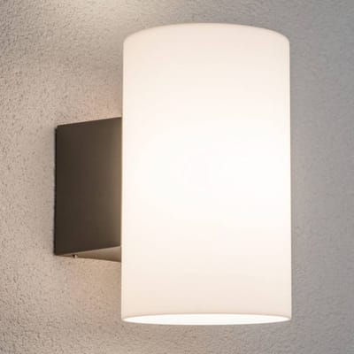 Wandarmaturen voor buiten Tube IP54 cilindrisch 120x200 mm max. 15W 230V Antraciet Kunststof