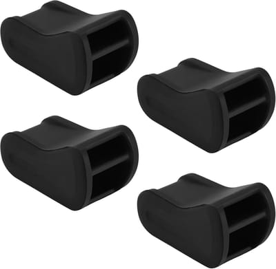 4pcs Luchtverfrisser Adapter - Zwarte Siliconen Auto Luchtzuiveraar - Vent Clips en Accessoires voor Auto
