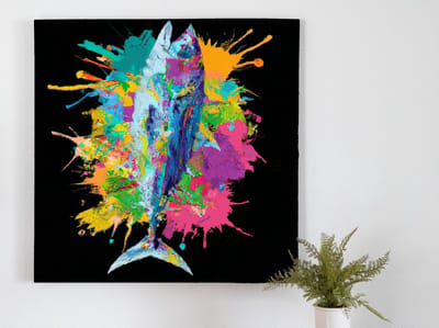 Toughest tuna | Toughest Tuna | Kunst - 20x20 centimeter op Dibond | Foto op Dibond