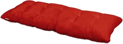 Waterbestendig Tuft Bank Kussen voor Buiten en Binnen - 130x50x12.5 cm - Rood