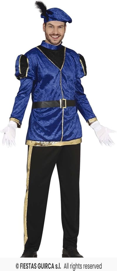 Blauwe Musketier Hulp Piet - Man