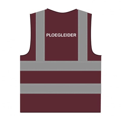 Ploegleider hesje RWS bordeauxrood