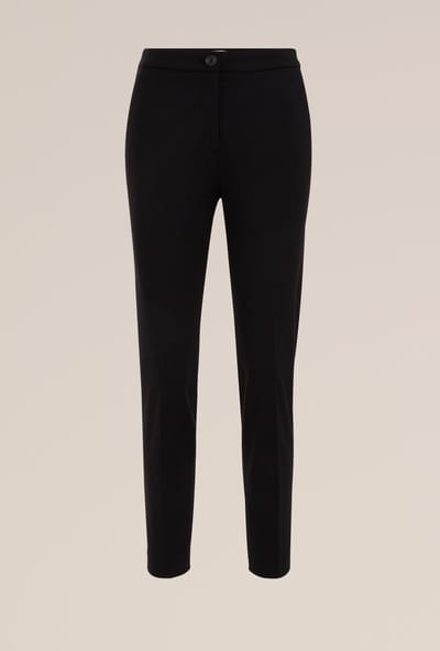 WE Fashion Dames slim fit pantalon met stretch
