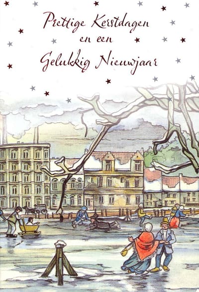 MGPcards - 6 Luxe dubbele Kerstkaarten - Foliedruk - Gekleurde envelop - 11,5 x 17 cm