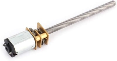 Mini Metalen Snelheidsreductiemotor met M4 Bal Schroef van 55mm voor DC Toepassingen en 1000RPM, Ideaal voor DIY Projecten en Robotica