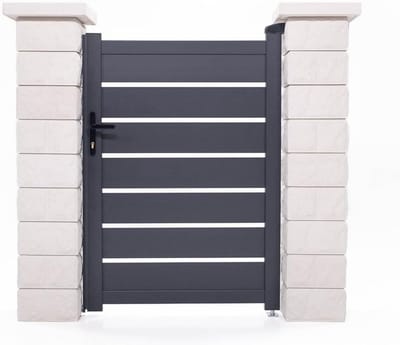 Aluminium Tuindeur 100x125cm Hoogte Grijs Antraciet Zelfmontage