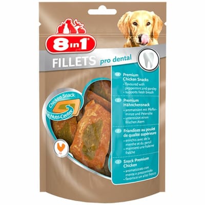 8in1 Fillets Pro Dental Kip - 8 x 80 gr - Voordeelverpakking