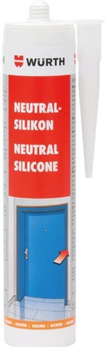 Wurth / Siliconenkit / neutraal / Transparant koker 310ml. (stuk)