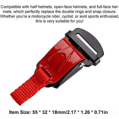 Helm Snelontgrendelingsgesp Motorfiets Kinband Knop Professionele Motorhelm Gesp Vervangingsset rood