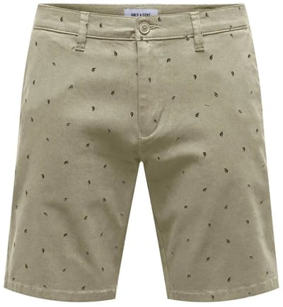 Only & Sons Cam Ditsy 00133 Korte Broek Groen S Man