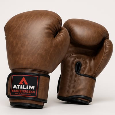 Klassieke Vintage Bokshandschoenen - MMA Muay Thai Boxe De Luva Mitts Sanda GYM Apparatuur 12 oz