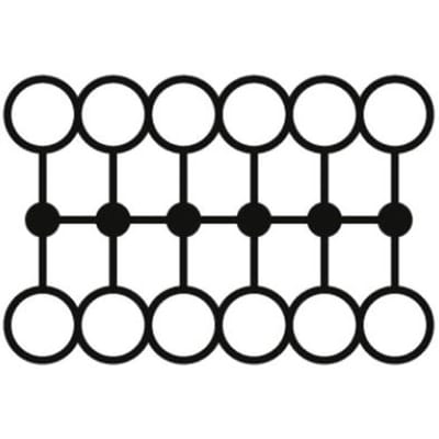 Phoenix Contact 3002782 Verdeelblok 25.2 mm Spanveer Zwart 20 stuk(s)