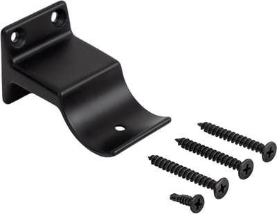 Montagebeugel Trapleuning - Ondersteuning Houder - Veilige Traploop - Aluminium Roestvrij Staal - 15.2 x 15.2 cm - Mat Zwart
