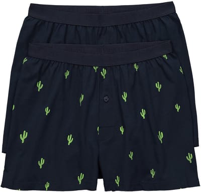 JP 1880 - Heren - Boxershorts FLEXNAMIC® OEKO-TEX set van 2 onderbroek - Navy blauw - Maat 3XL