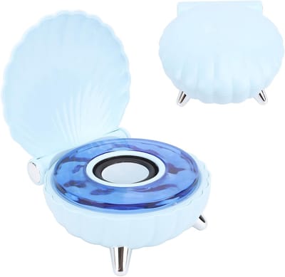 Schelp Lamp Speaker - Nachtlampje Muziekbox - Ontspannen Sfeer Creëren - Omgevingswatergolf Verlichting - 13 x 13 x 7 cm