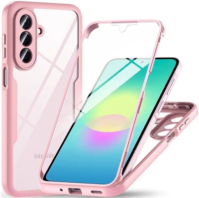 Hoesje geschikt voor Samsung Galaxy A27 - Techsuit ColorVerse 360 Case met Screenprotector - Roze